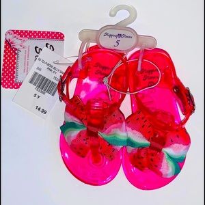 Watermelon Jelly Shoes Sandals 5Y Kids Girls